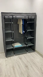 Шафа тканинна для взуття та одягу Bonro B13 сірий 135x45x173 см (42400223) фото від покупців 1