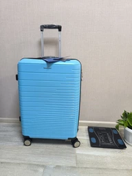 Чемодан пластиковый MADISSON 33703 большой 75 см желтый Mp00153 фото от покупателей 2