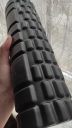 Массажный ролик (валик) Solid Grid Roller Mini 30 см фиолетовый (роллер, цилиндр для МФР и йоги, массажер для спины, ног, рук, шеи) WS-EF30-V фото от покупателей 3