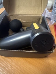 Перкусійний масажер Fascial Gun JMQ-01 для масажу тіла та м'язів ручний м'язовий ударний вібраційний Червоний фото від покупців 2
