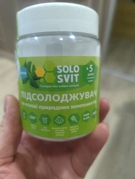Цукрозамінник без присмаку ерітрітол та екстракт стевії SoloSvit , 200 г