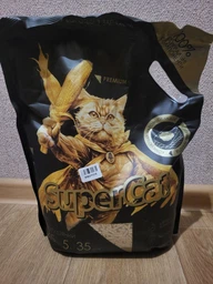 Кукурудзяний наповнювач SuperCat Преміум, комкуючий, для котячих туалетів, 2,5 кг