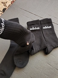 Набор мужских носков высоких хлопковых Adidas C Lin Crew IC1302 40-42 Medium Grey Heather (4066746467305) фото от покупателей 1