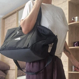 Спортивная сумка шоппер тканевая Adidas Sp Bag JE3223 Black/Silvmt (4067902589367) фото от покупателей 1
