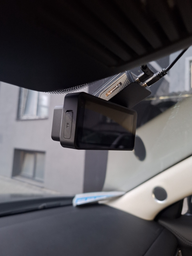 Автомобільний відеореєстратор з WI_FI та GPS HOCO DV12 2K реєстратор з камерою заднього виду Сірий