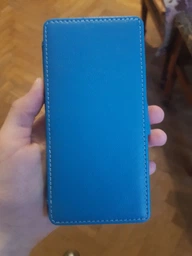 Чехол из натуральной кожи Logarm Genuine Leather Book для Sony Xperia X (F5122) (без функции подставки) Фиолетовый фото от покупателей 1