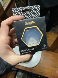 Капа для боксу мма боксерська бокс для боксерів захисна GDragon карате тхеквондо кікбоксингу тайського боксу єдиноборств хокею для зубів спортивна анатомічна для дорослих тришарова силіконова з термопластика Блакитна 1_1_L_5 фото від покупців 5