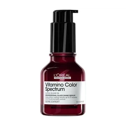 Профессиональная несмываемая сыворотка L'Oreal Professionnel Serie Expert Vitamino Color Spectrum Professional Glass Shine Serum для сияющего блеска и сохранения 5 измерений цветового спектра после окрашивания волос 50 мл (3474637268442) фото от покупателей 2