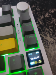 Клавиатура AJAZZ AK820 PRO White-Purple Игровая Беcпроводная Механичиская. 2.4G/Bluetooth/Кабель. С Екранчиком. Gift Switch фото от покупателей 15