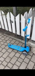 Дитячий триколісний самокат Best Scooter Y-00325 зі складним кермом і колесами, що світяться, Червоний фото від покупців 2