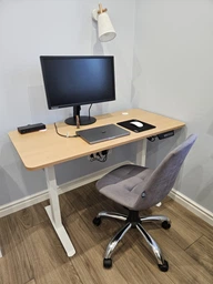 Стіл з електро-регулюванням висоти 120 X 60 см Flexi Desk White 027898