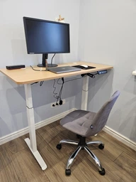 Стіл з електро-регулюванням висоти 120 X 60 см Flexi Desk White 027898 фото від покупців 1
