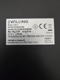 Весы кухонные цифровые, серебристые 24,5 х 18,8 х 2 см Enfinigy Zwilling (53011-051-0) фото от покупателей 1