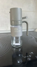 Розпилювач для олії, оцту, соусу з дозатором Sprayer кухонний диспенсер 2в1 для заправки страв та салатів, прозорий з сірим (99714881) фото від покупців 3
