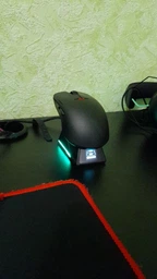 Беспроводная магнитная мышь Ajazz AJ159 APEX PAW3950 400 мАч RGB Голубой фото от покупателей 17