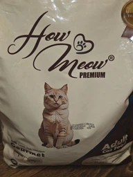 Сухой корм для кошек How Meow Adult Gourmet с ягнятиной курицей и рыбой 15 кг фото от покупателей 1
