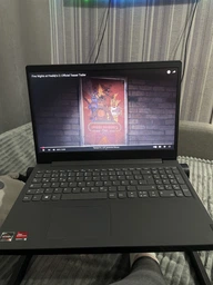 Столик для ноутбука трансформер lowfreetable-3 Black (до 15.6") алюмінієвий з пасивним охолодженням фото від покупців 3