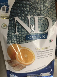 Сухий корм із оселедцем для стерилізованих котів Farmina N&D Ocean Herring & Orange Neutered Cat Adult, 300 гр