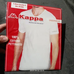 Футболка нательная мужская больших размеров хлопковая Kappa K1315 2XL Белая (8052394816271) фото от покупателей 1