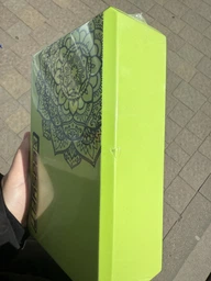 Блок для йоги EasyFit EVA з малюнком чорний фото від покупців 3