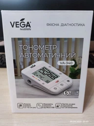 Тонометр автоматический VEGA VA-340 с индикатором аритмии фото от покупателей 18