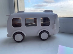 Пляшка для води дитяча ARDESTO Bear Bus 500 мл іграшка автобус блакитний зі шнурочком та наліпками фото від покупців 1