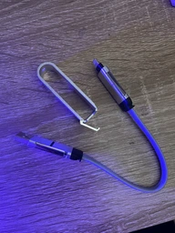 Кабель type c lightning шнур для зарядки айфона швидка зарядка для телефонів кабель usb c 3a зарядний дріт брелок 4 в 1 Svitlo фото від покупців 16