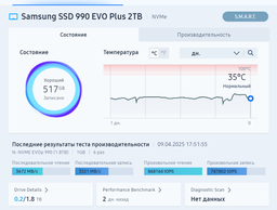 Накопичувач SSD M.2 1TB PCIe 4.0 990EVO PLUS Samsung (teh0019285)