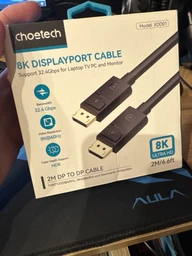 Кабель CHOETECH DisplayPort V1.4.2 м (XDD01-BK)