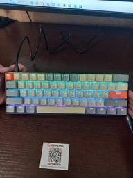 Клавіатура механічна дротова GamePro MK130R Hot-Swap Red Swich 60% RGB Black фото від покупців 15