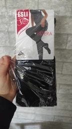 Колготы 300 Den женские теплые хлопковые Esli Estera 300 6 р Nero (4823121003271)