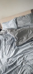 Комплект постельного белья MirSon евро 200x220 см 17-0748 Circles in Checks бязь (2200010847475) фото от покупателей 1