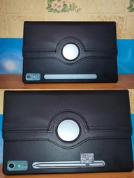 Чохол 360 на Lenovo Tab P12 (12.7") / чохол для планшета з функцією вертикальної та горизонтальної підставки / (блакитний) фото від покупців 5