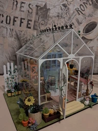 3D Румбокс "Сказочный Сад" Миниатюрный Кукольный Домик DIY DollHouse Diorama от HongDa (DG306) фото от покупателей 5