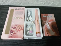 Мини фрезер для маникюра и педикюра со встроенным аккумулятором Flawless Salon Nails беспроводной Красный