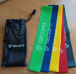 Набор эспандеров TECOFIT LATEX резинки для фитнеса в виде круга 5 шт (TOP18054258)