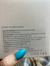 УМБ PowerBank Q9 5000 mAh 20W (MagSafe) - Фіолетовий фото від покупців 8