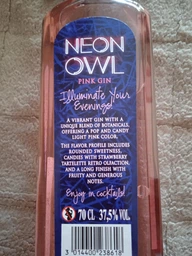 Джин Neon Owl Pink 0.7 л 37.5% (3014400238618)