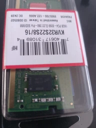 Оперативная память Kingston ValueRam SODIMM DDR4 16Gb 3200Mhz (KVR32S22S8/16) фото от покупателей 1
