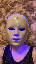 Світлодіодна LED маска для фототерапії Лед маска для ліфтингу омолодження та відновлення проблемної шкіри обличчя від акне і зморшок 7 кольорів фото від покупців 11