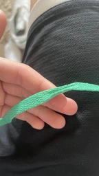 Шнурки для спортивного взуття Two Laces плоскі 9 мм, довжина 100 см, червоно-білі (59230452) фото від покупців 1