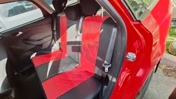 Авто чехлы из эко кожи Mitsubishi Colt (2002-2012) Pok-ter ELIT Premium с серой вставкой фото от покупателей 10