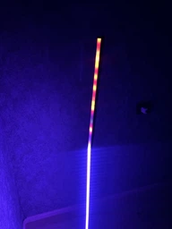 Торшер неоновая лампа Lamp Led Rgb 120 см от Usb напольный угловой светильник, ночник, с пульт управления (черная) фото от покупателей 1