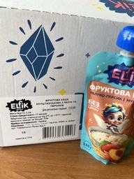 Фруктова каша яблуко-персик Elfik Magic 110 г фото від покупців 1