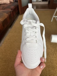 Подростковые кеды для девочки Puma Rickie Jr 38431138 35.5 (3UK) Белые с розовым (4067983815706)