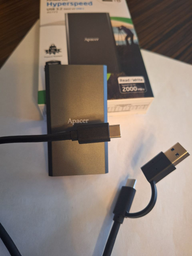 SSD диск Apacer S723B 2TB USB Type-C 3D V-NAND (AP2TBAS723B-1) External фото від покупців 2