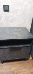 Тумба приліжкова з ящиком та полицею 483x505x400 Білий (mf-11-wh)