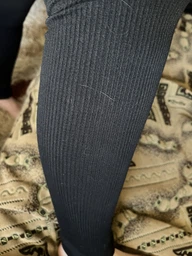 Легінси жіночі спортивні в рубчик з моделювальним швом Giulia LEGGINGS RIB S/M Black, Спортивні лосіни з ефектом, що стягує.