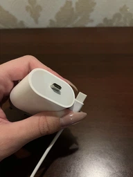 Комплект швидкого заряджання для Apple iPhone 15 16 Plus Pro Max, Samsung, Xiaomi, Huawei, Meizu Мережний зарядний пристрій Блок Type-C 20W USB-C Power Adapter, Кабель заряджання Type-C to Type-C (USB-C to USB -C) фото від покупців 2