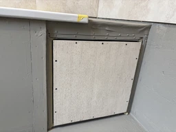 Ревизионный люк скрытого монтажа под плитку нажимного типа 300x400 S-Dom ревизионная дверца для плитки (1106) фото от покупателей 3